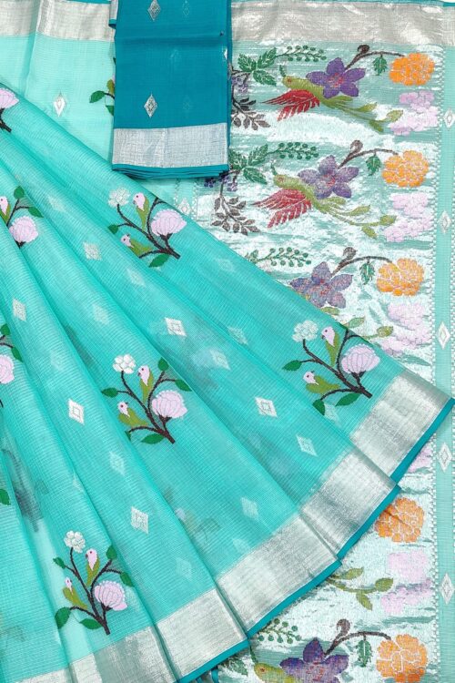 PURE ZARIKOTA HANDLOOM BUTA SAREE WITH BLOUSE B1579