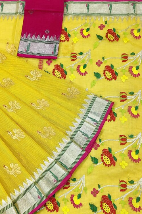 PURE ZARIKOTA HANDLOOM BUTA SAREE WITH BLOUSE B1581