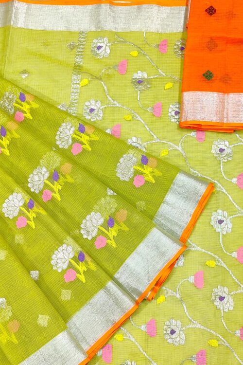 PURE ZARIKOTA HANDLOOM BUTA SAREE WITH BLOUSE B1582