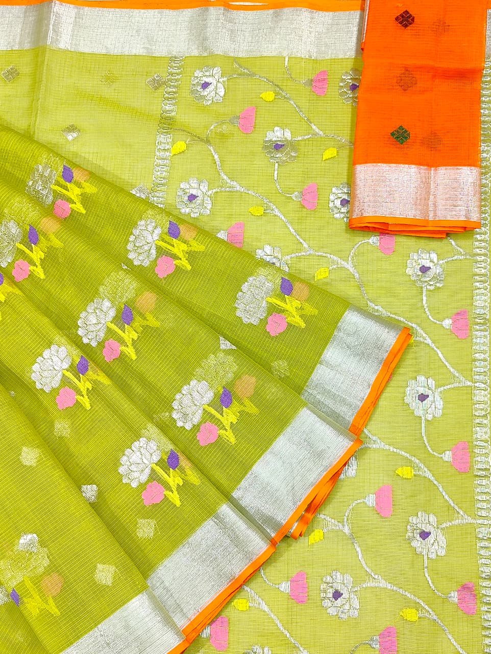 PURE ZARIKOTA HANDLOOM BUTA SAREE WITH BLOUSE B1582