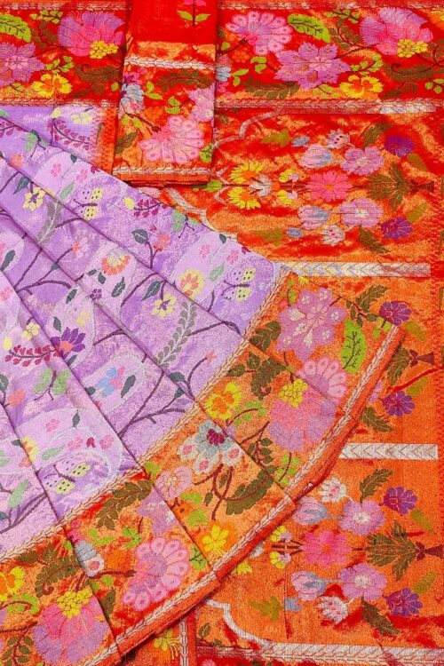 PURE SILK PAITHANI ZARIKOTA HANDLOOM SAREE WITH BLOUSE