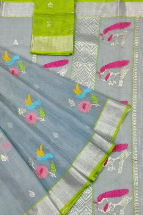 PURE ZARIKOTA HANDLOOM BUTA SAREE WITH BLOUSE B1584