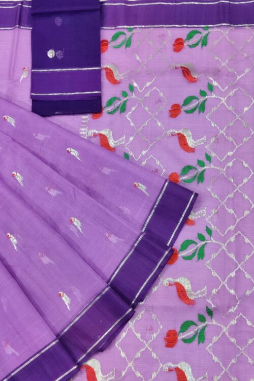 PURE ZARIKOTA HANDLOOM BUTA SAREE WITH BLOUSE B1585