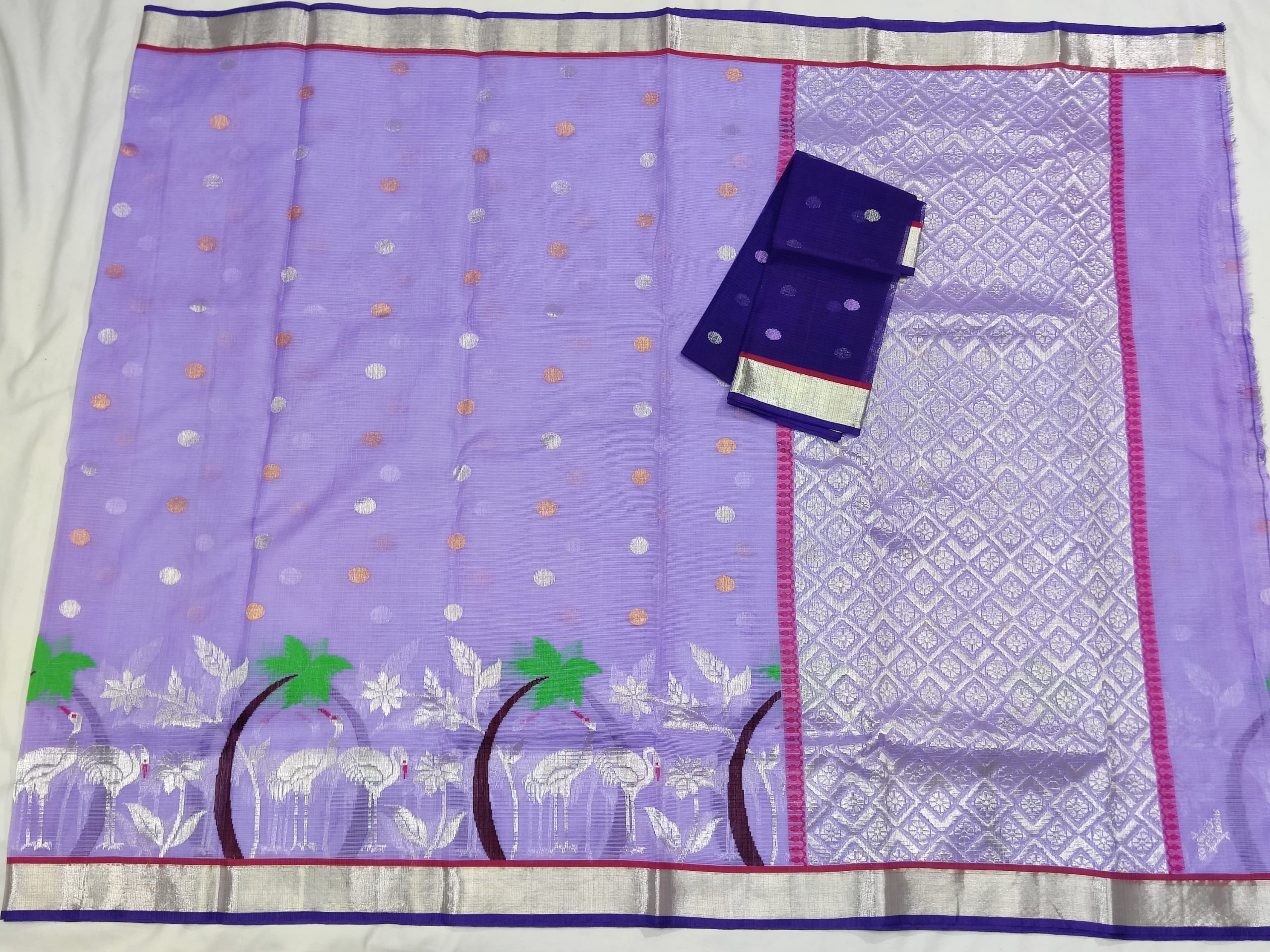 PURE SKIRT DESIGN ZARIKOTA HANDLOOM SAREE S-222 - Image 4