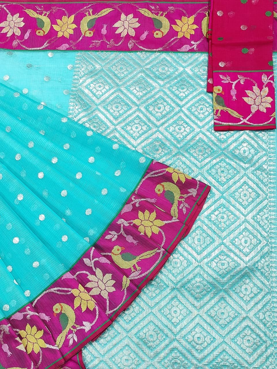PURE BOTH SIDE PAITHANI BORDER ZARIKOTA HANDLOOM SAREE S-152