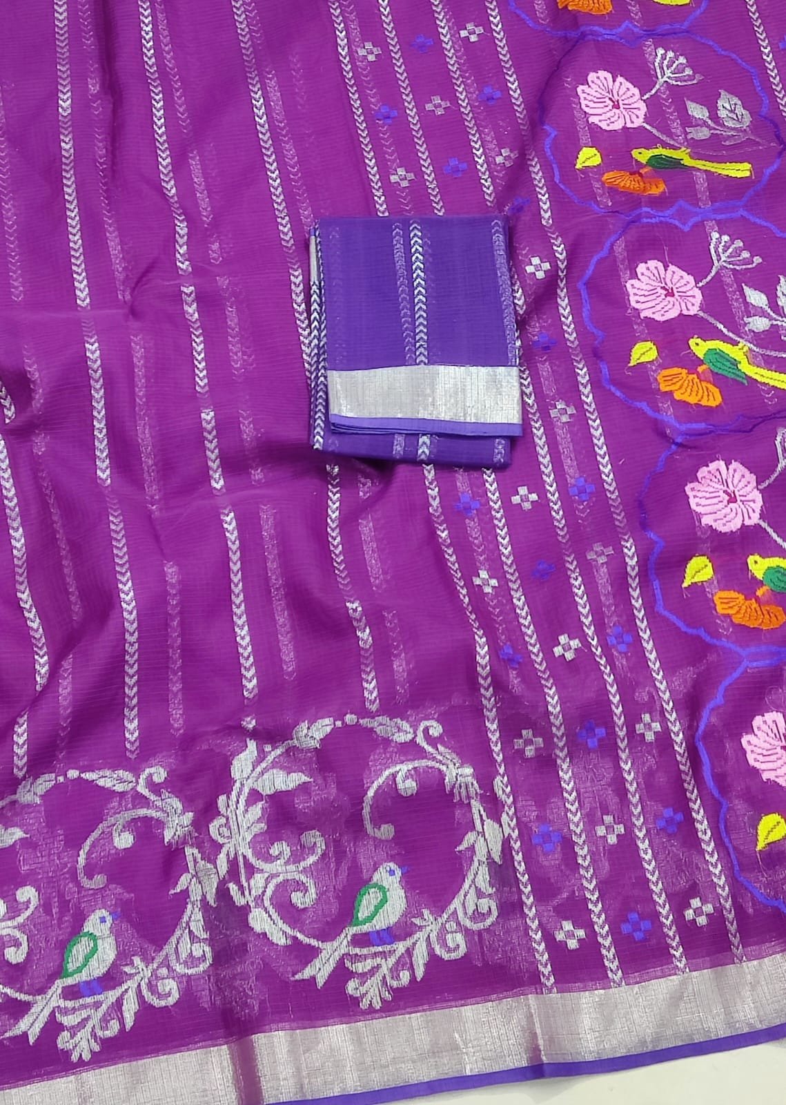 PURE SKIRT DESIGN ZARIKOTA HANDLOOM SAREE S-232 - Image 2