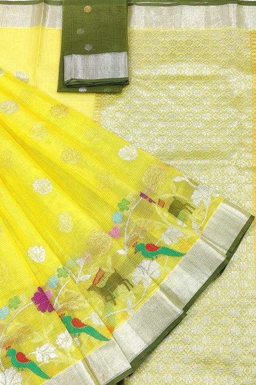 PURE SKIRT DESIGN ZARIKOTA HANDLOOM SAREE S-226