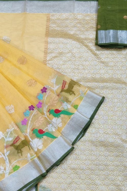 PURE SKIRT DESIGN ZARIKOTA HANDLOOM SAREE S-226