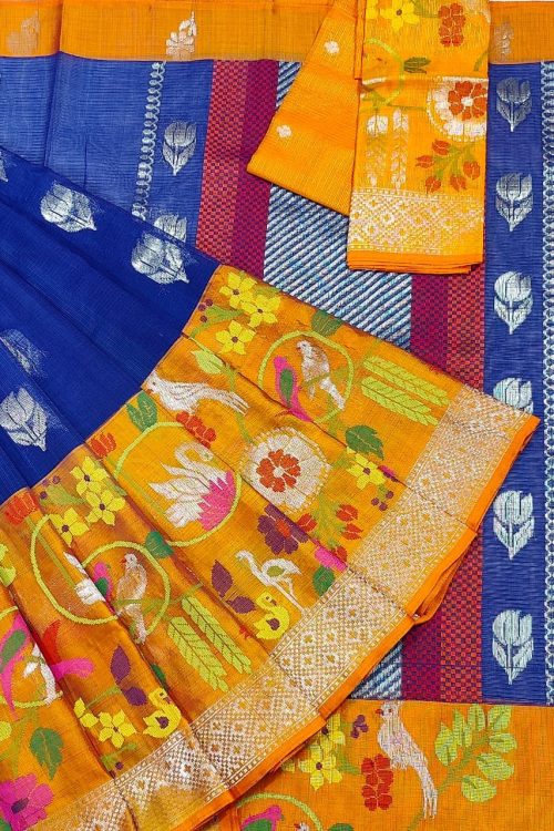 PURE BIG PAITHANI BORDER ZARIKOTA HANDLOOM SAREE S-145