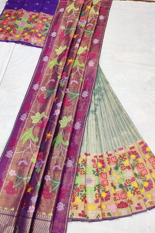 PURE ZARIKOTA HANDLOOM LEHANGA MATERIAL SET – L230