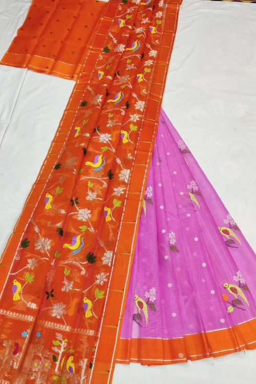PURE ZARIKOTA HANDLOOM LEHANGA MATERIAL SET – L231