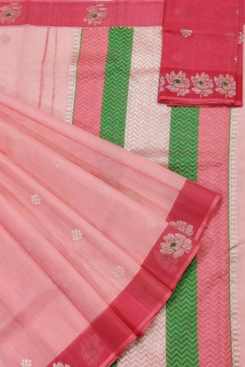 PURE BOTH SIDE KANCHI BORDER ZARIKOTA HANDLOOM SAREE K-45