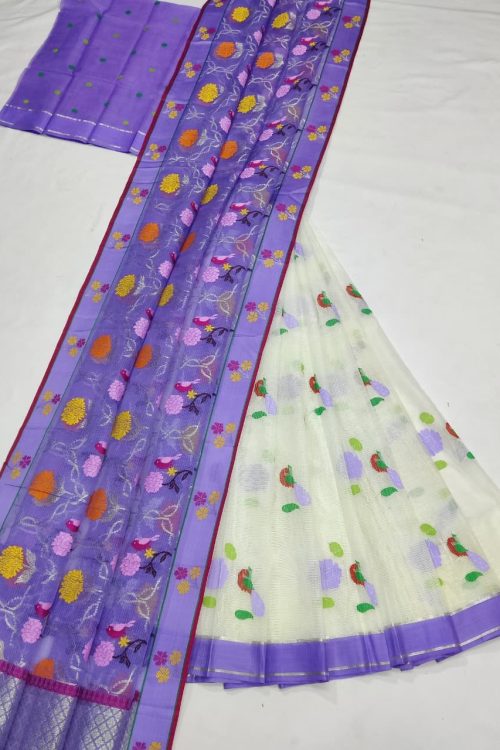 PURE ZARIKOTA HANDLOOM LEHANGA MATERIAL SET – L235