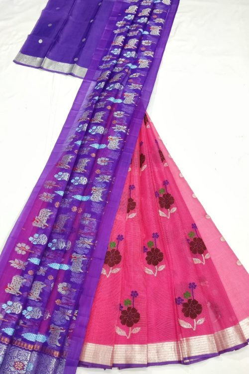 PURE ZARIKOTA HANDLOOM LEHANGA MATERIAL SET – L237