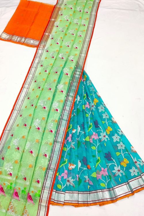 PURE ZARIKOTA HANDLOOM LEHANGA MATERIAL SET – L243