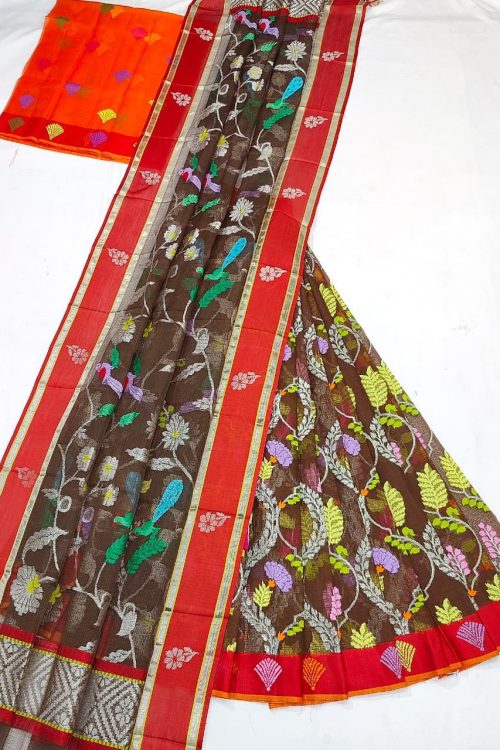 PURE ZARIKOTA HANDLOOM LEHANGA MATERIAL SET – L244