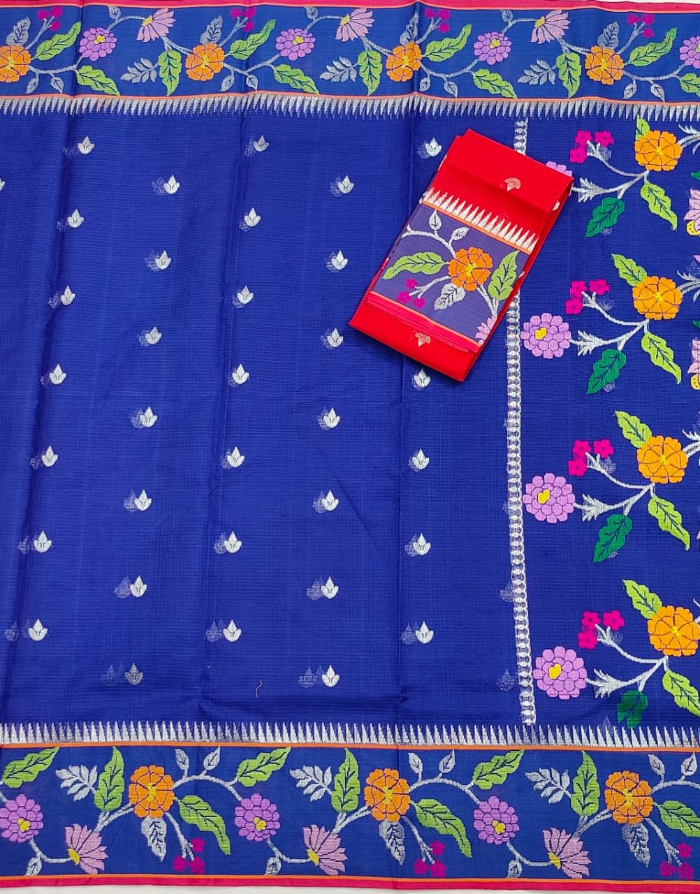 PURE BOTH SIDE PAITHANI BORDER ZARIKOTA HANDLOOM SAREE S-143 - Image 3