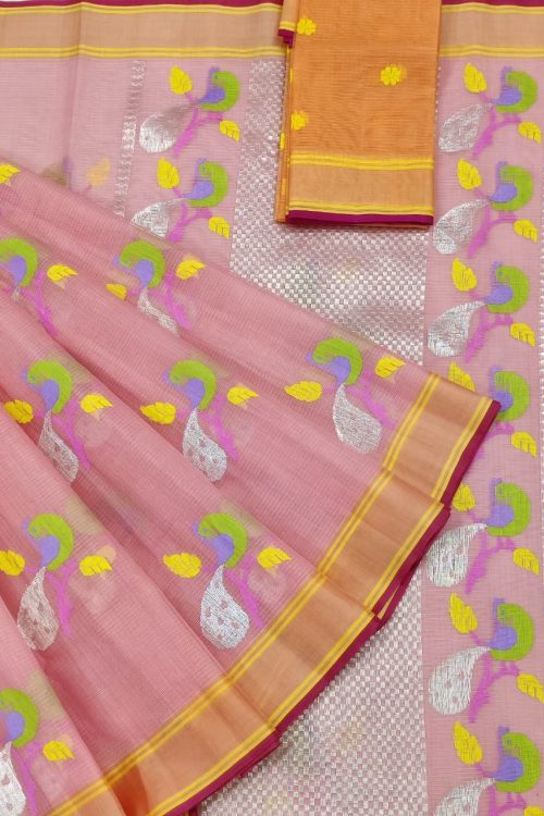 PURE ZARIKOTA HANDLOOM BUTA SAREE WITH BLOUSE B1689