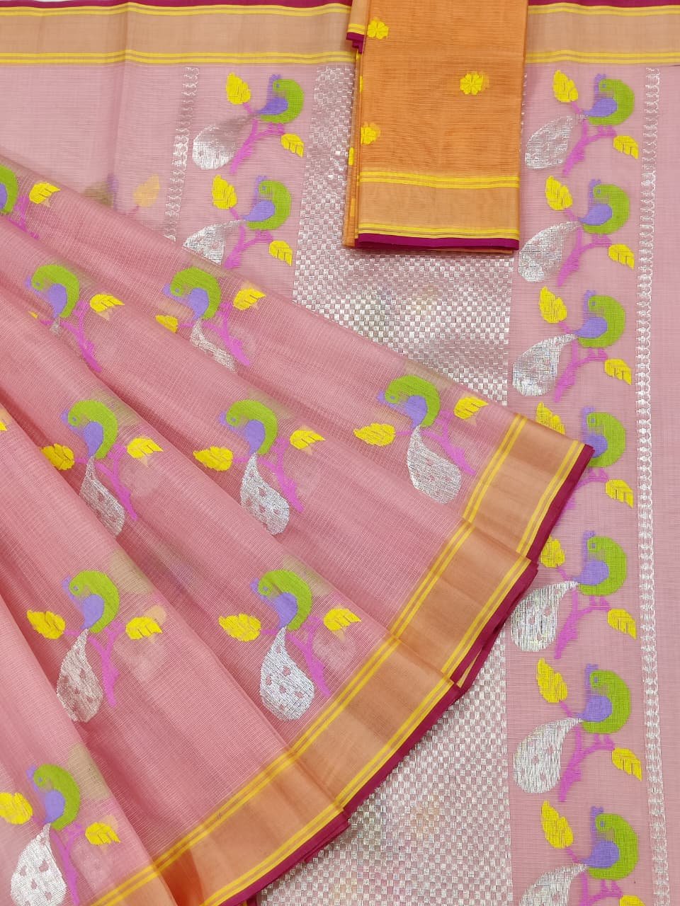 PURE ZARIKOTA HANDLOOM BUTA SAREE WITH BLOUSE B1689