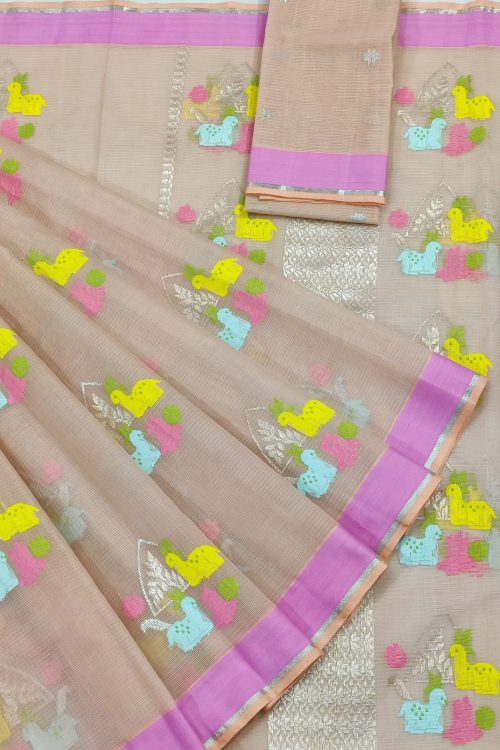 PURE ZARIKOTA HANDLOOM BUTA SAREE WITH BLOUSE B1695
