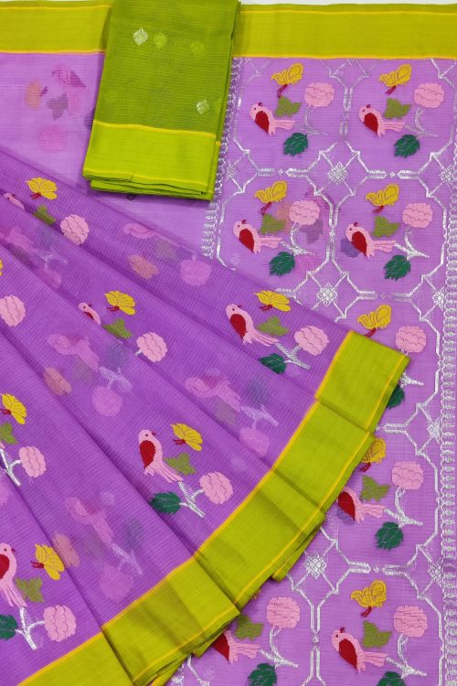 PURE ZARIKOTA HANDLOOM BUTA SAREE WITH BLOUSE B1696
