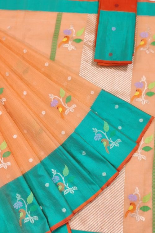 PURE ZARIKOTA HANDLOOM BUTA SAREE WITH BLOUSE B1691