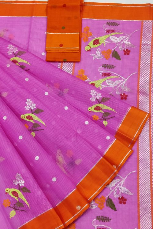 PURE ZARIKOTA HANDLOOM BUTA SAREE WITH BLOUSE B1697