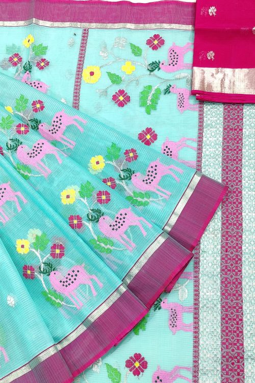 PURE ZARIKOTA HANDLOOM BUTA SAREE WITH BLOUSE B1698