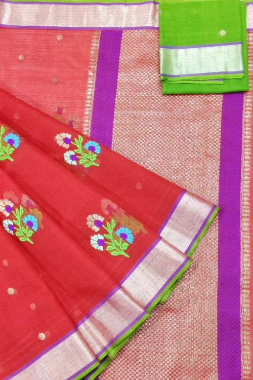 PURE ZARIKOTA HANDLOOM BUTA SAREE WITH BLOUSE B1699