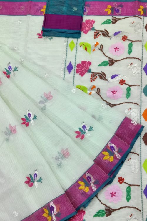 PURE ZARIKOTA HANDLOOM BUTA SAREE WITH BLOUSE B1701