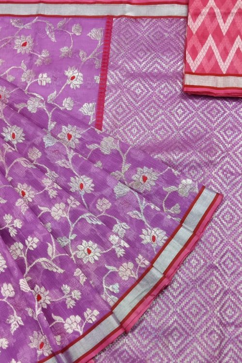PURE ALL OVER JAAL ZARIKOTA HANDLOOM SAREE WITH BLOUSE_J572