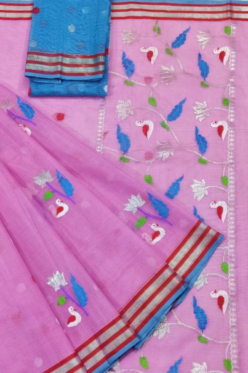 PURE ZARIKOTA HANDLOOM BUTA SAREE WITH BLOUSE B1703