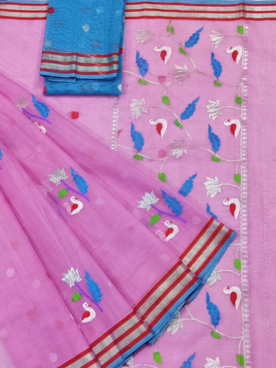 PURE ZARIKOTA HANDLOOM BUTA SAREE WITH BLOUSE B1703