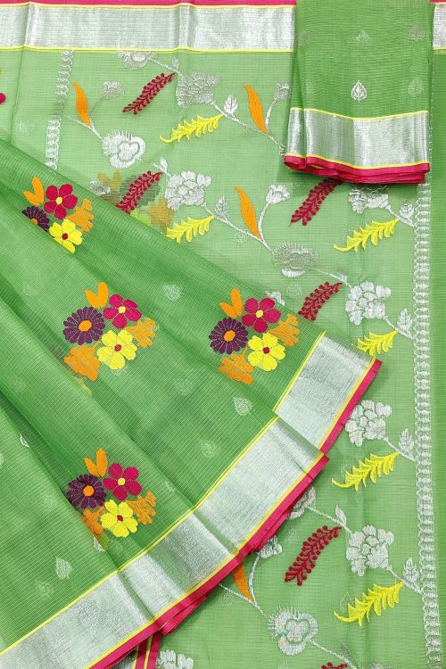 PURE ZARIKOTA HANDLOOM BUTA SAREE WITH BLOUSE B1704