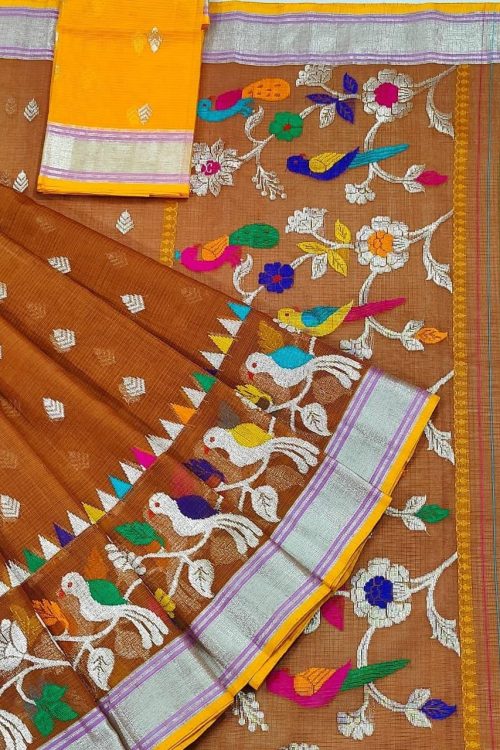 PURE SKIRT DESIGN ZARIKOTA HANDLOOM SAREE S-231