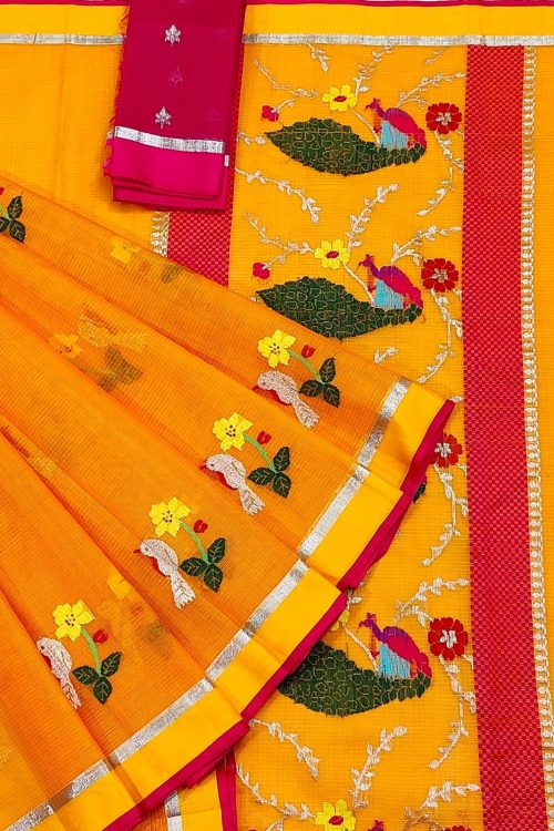 PURE ZARIKOTA HANDLOOM BUTA SAREE WITH BLOUSE B1707