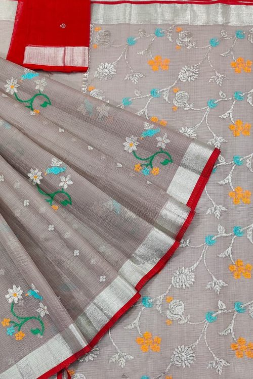 PURE ZARIKOTA HANDLOOM BUTA SAREE WITH BLOUSE B1708