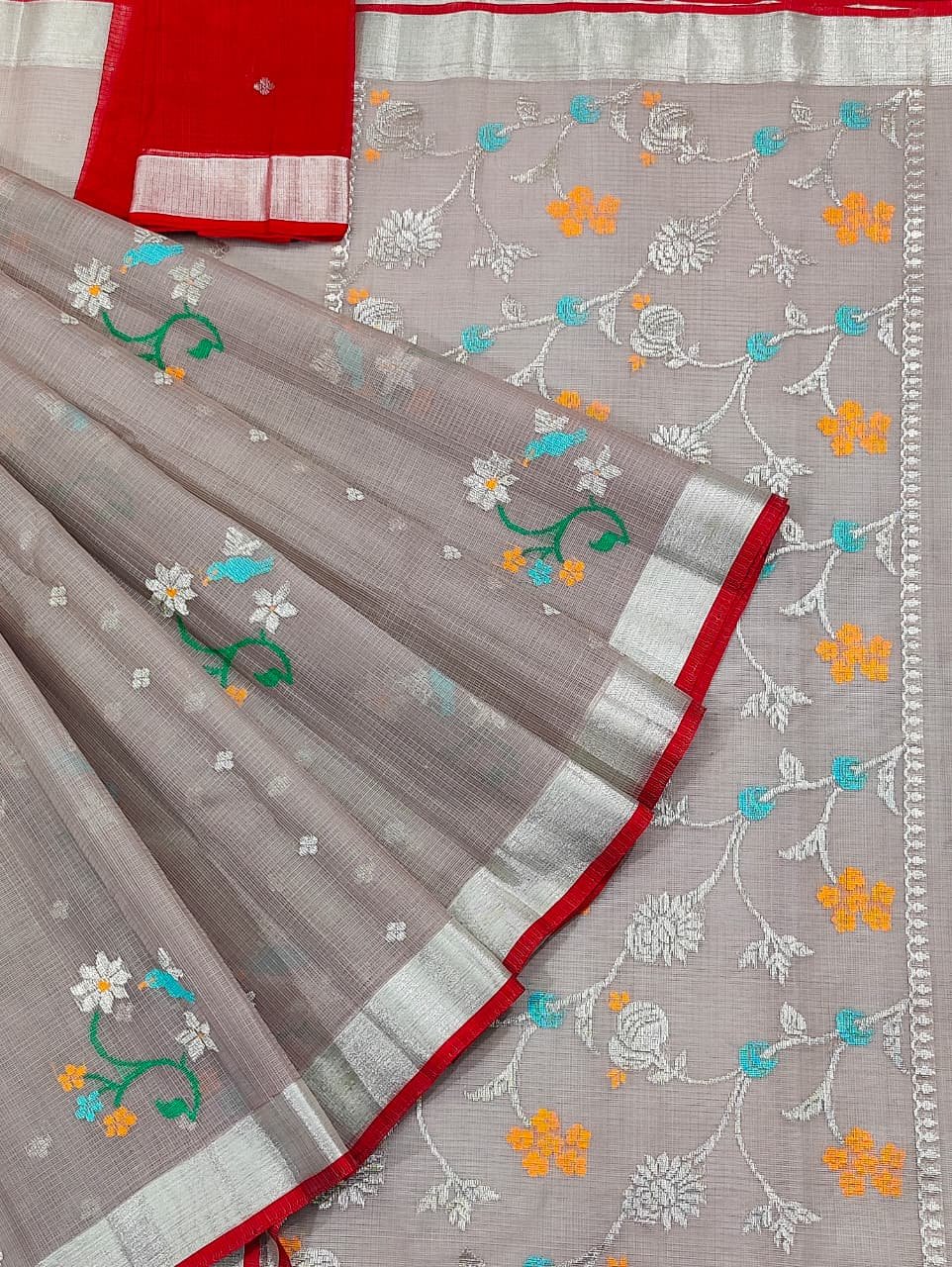 PURE ZARIKOTA HANDLOOM BUTA SAREE WITH BLOUSE B1708