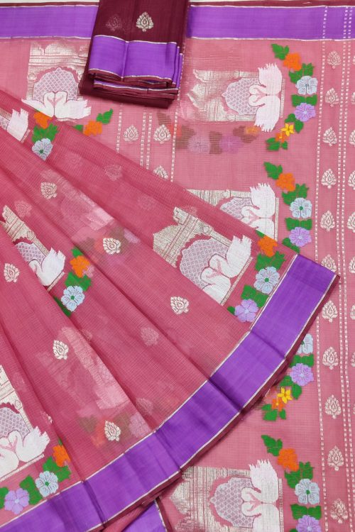 PURE ZARIKOTA HANDLOOM BUTA SAREE WITH BLOUSE B1710