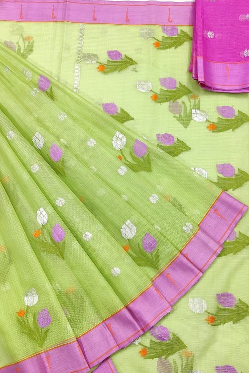 PURE ZARIKOTA HANDLOOM BUTA SAREE WITH BLOUSE B1766