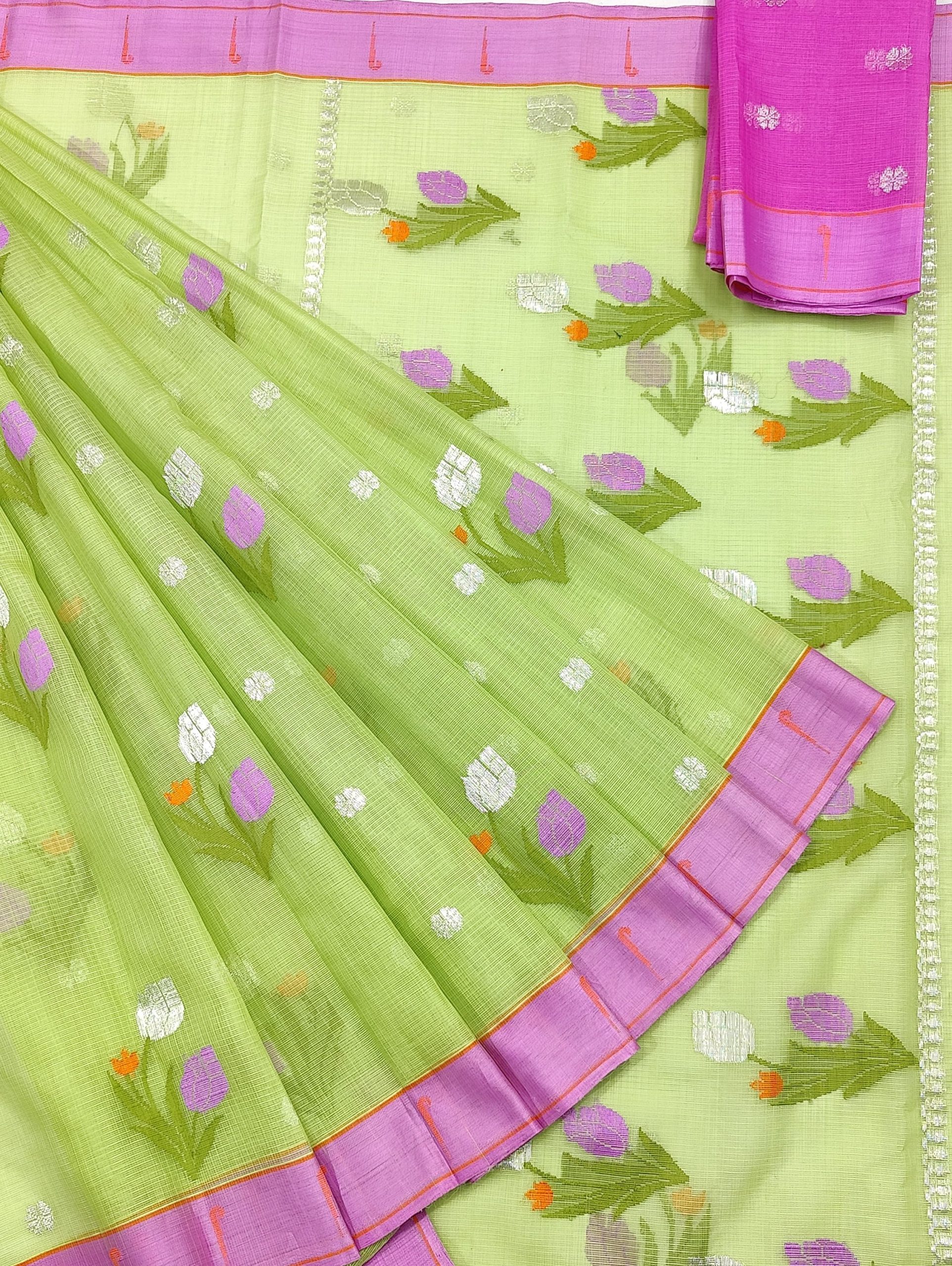 PURE ZARIKOTA HANDLOOM BUTA SAREE WITH BLOUSE B1766