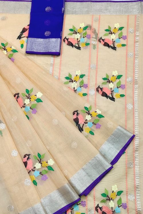 PURE ZARIKOTA HANDLOOM BUTA SAREE WITH BLOUSE B1702