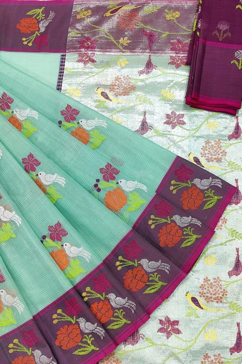 PURE ZARIKOTA HANDLOOM BUTA SAREE WITH BLOUSE B1768