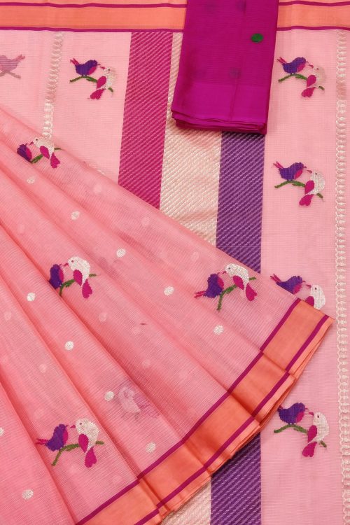 PURE ZARIKOTA HANDLOOM BUTA SAREE WITH BLOUSE B1724