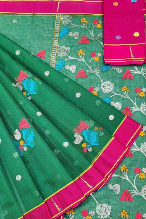 PURE ZARIKOTA HANDLOOM BUTA SAREE WITH BLOUSE B1726