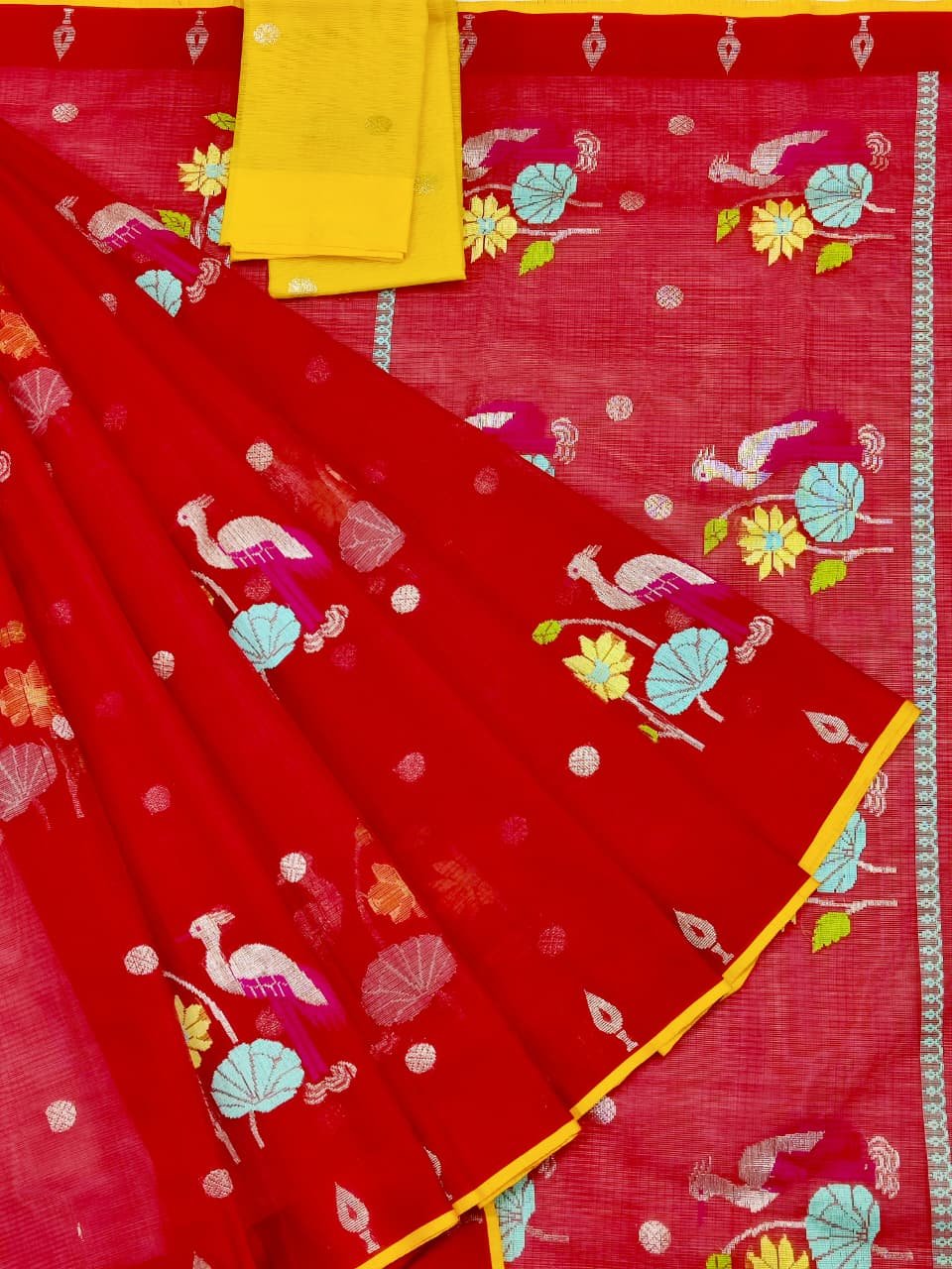 PURE ZARIKOTA HANDLOOM BUTA SAREE WITH BLOUSE B1728