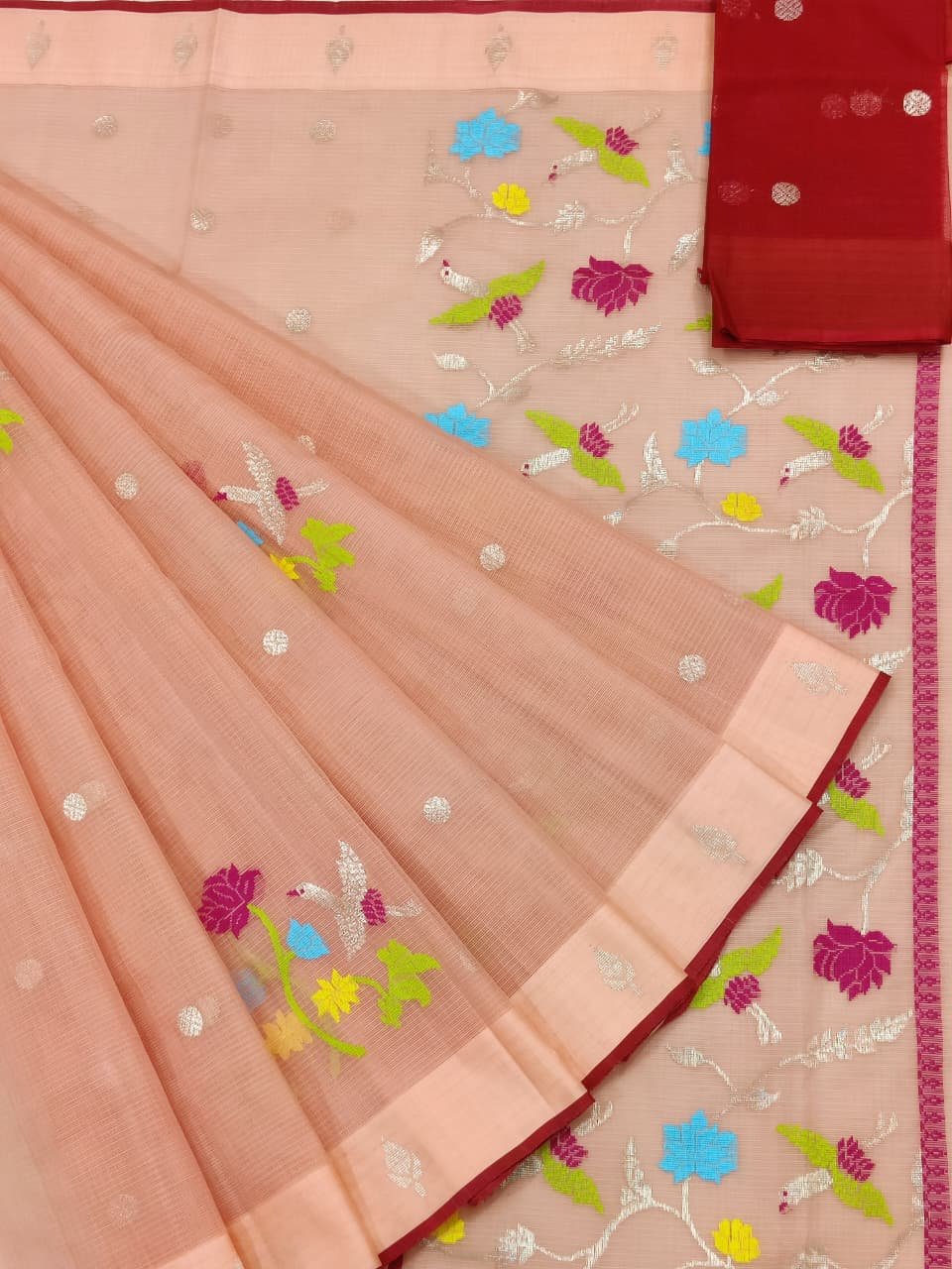 PURE ZARIKOTA HANDLOOM BUTA SAREE WITH BLOUSE B1730
