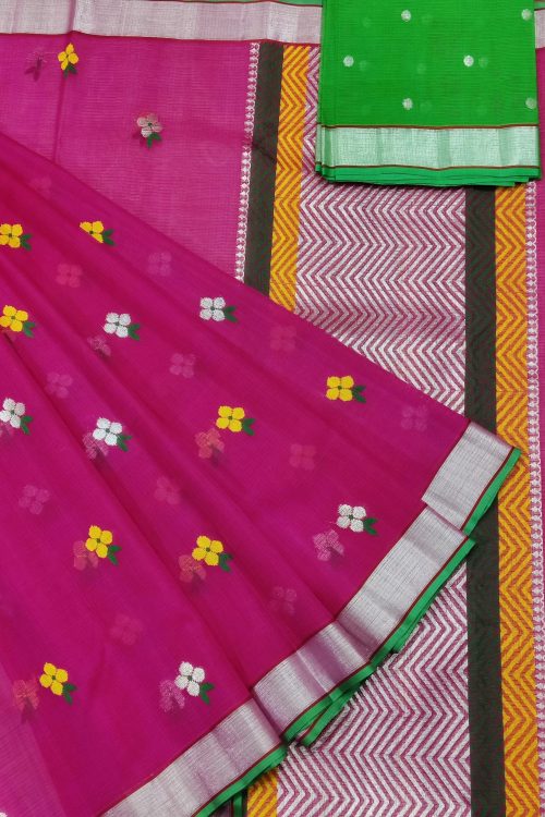 PURE ZARIKOTA HANDLOOM BUTA SAREE WITH BLOUSE B1731