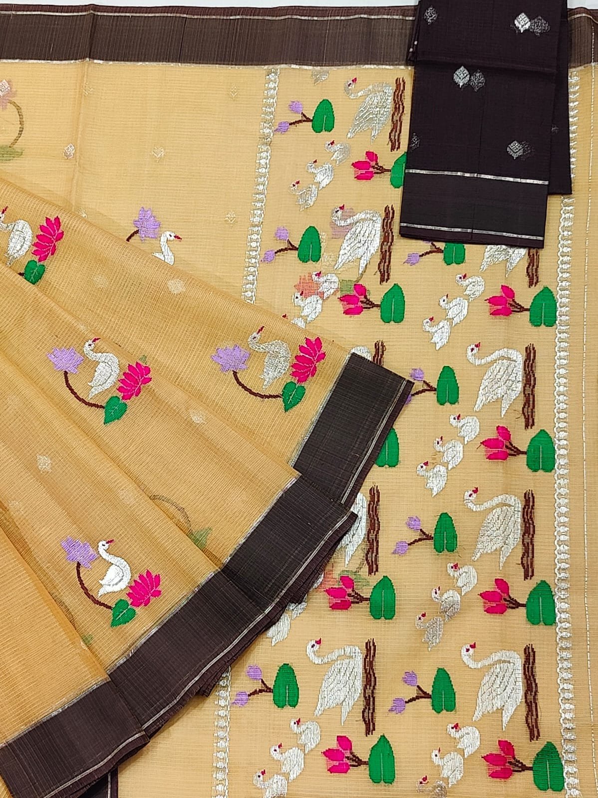 PURE ZARIKOTA HANDLOOM BUTA SAREE WITH BLOUSE B1732