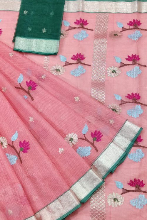 PURE ZARIKOTA HANDLOOM BUTA SAREE WITH BLOUSE B1734